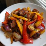 Air Fryer Sausage and Peppers