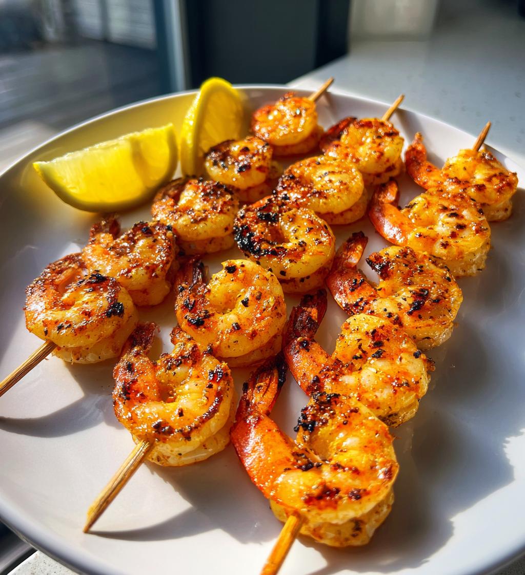 Air Fryer Shrimp Skewers