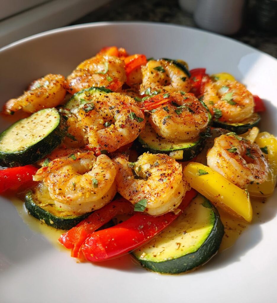 Air Fryer Shrimp and Veggie
