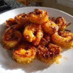 Air Fryer Spicy Shrimp Crispy Rice