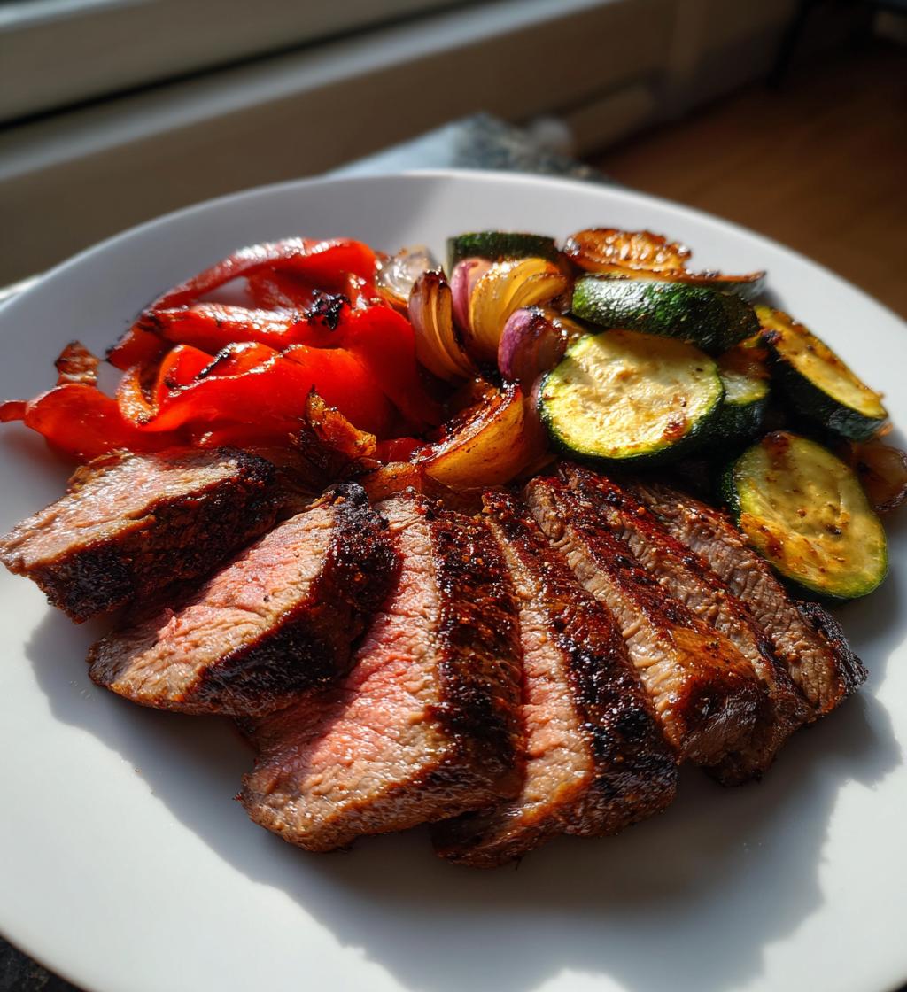 Air Fryer Steak and Veggies