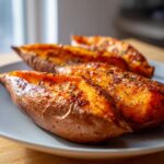 Air Fryer Sweet Potato Jackets