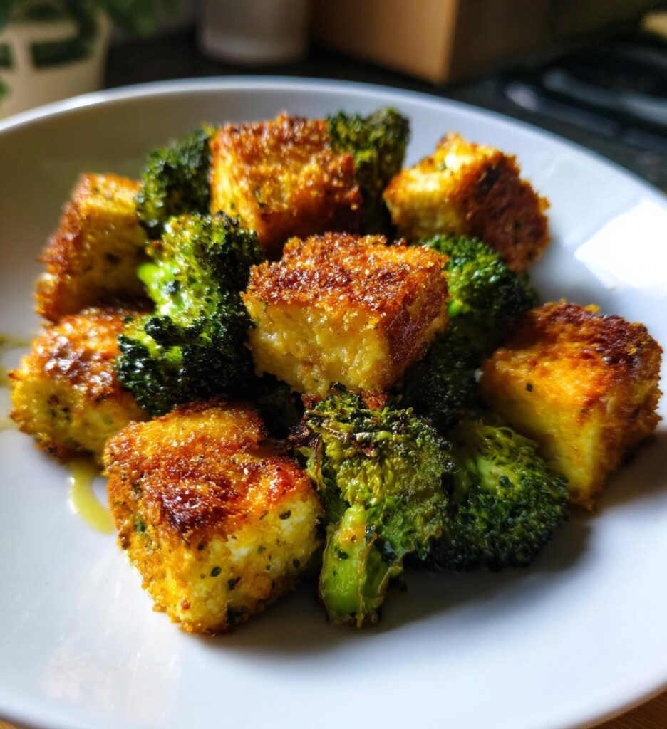 Air Fryer Tofu and Broccoli