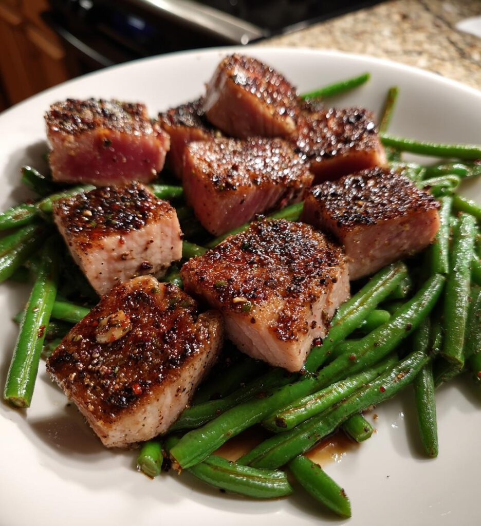 Air Fryer Tuna and Green Beans