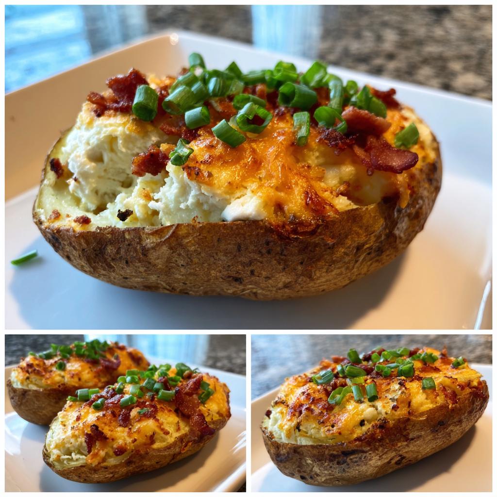 Air Fryer Twice Baked Potatoes
