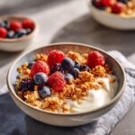 Almond-Buckwheat Granola with Yogurt and Berries