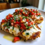 Cheesy Bruschetta Chicken Cutlets