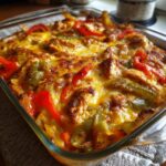 Cheesy Chicken Fajita Casserole