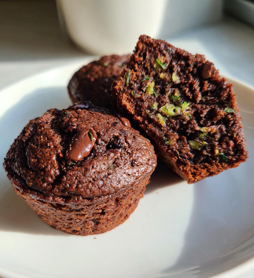 Chocolate-Zucchini Bran Muffins