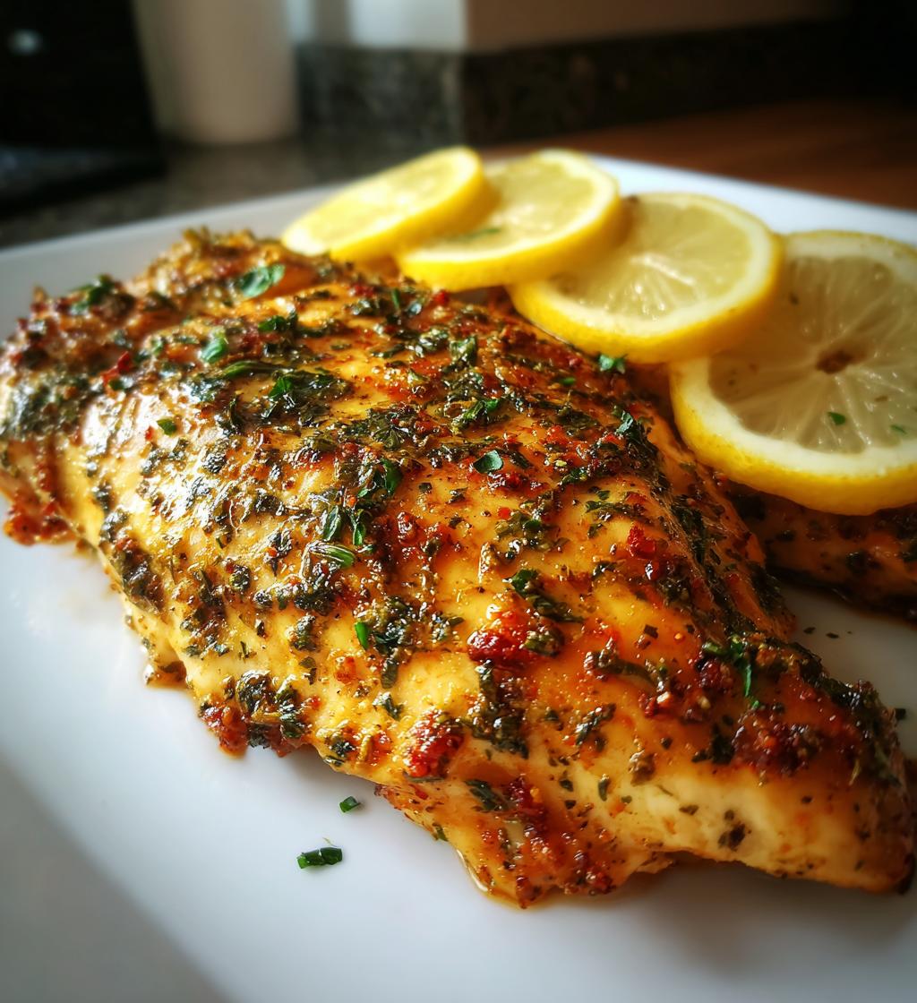 Easy Mediterranean Baked Chicken fillet