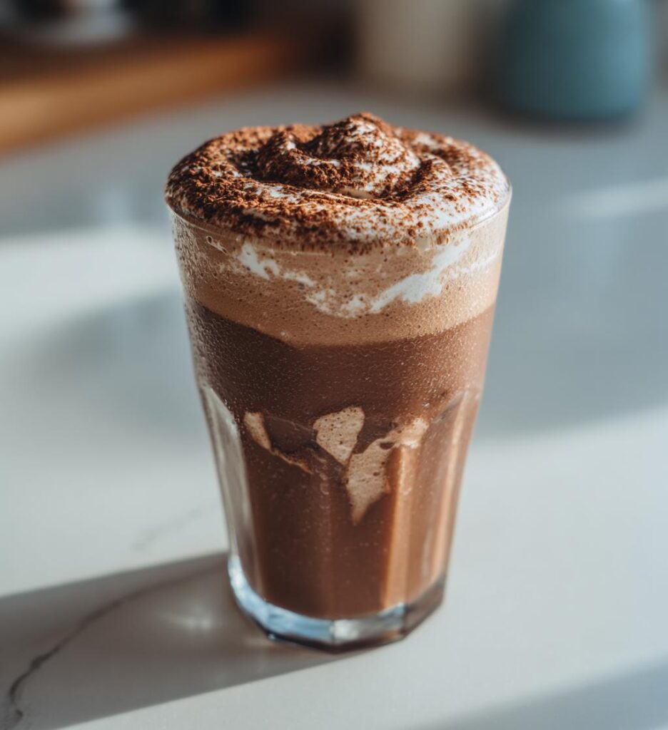 Frozen Nutella Hot Chocolate
