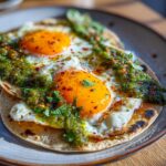 Green Salsa Eggs with Tortillas
