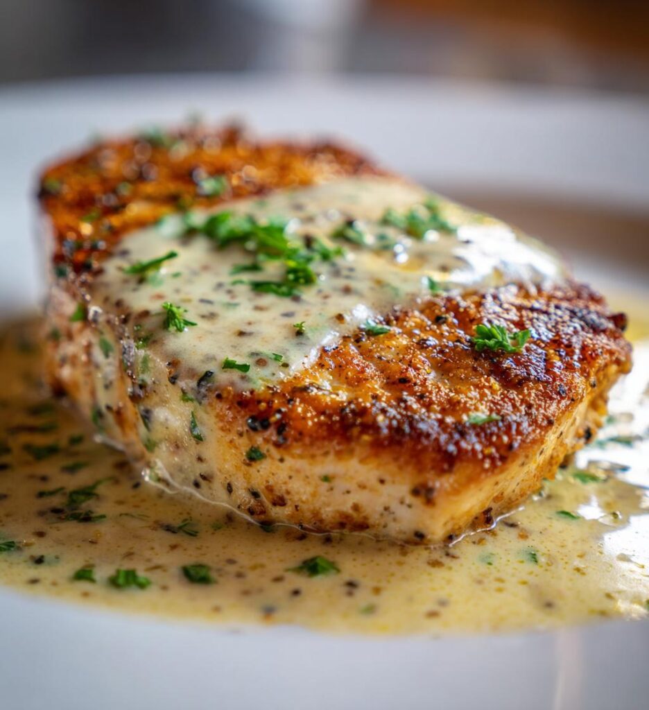 Pan-Seared Country Seasoned Chicken fillet with Butter Sauce