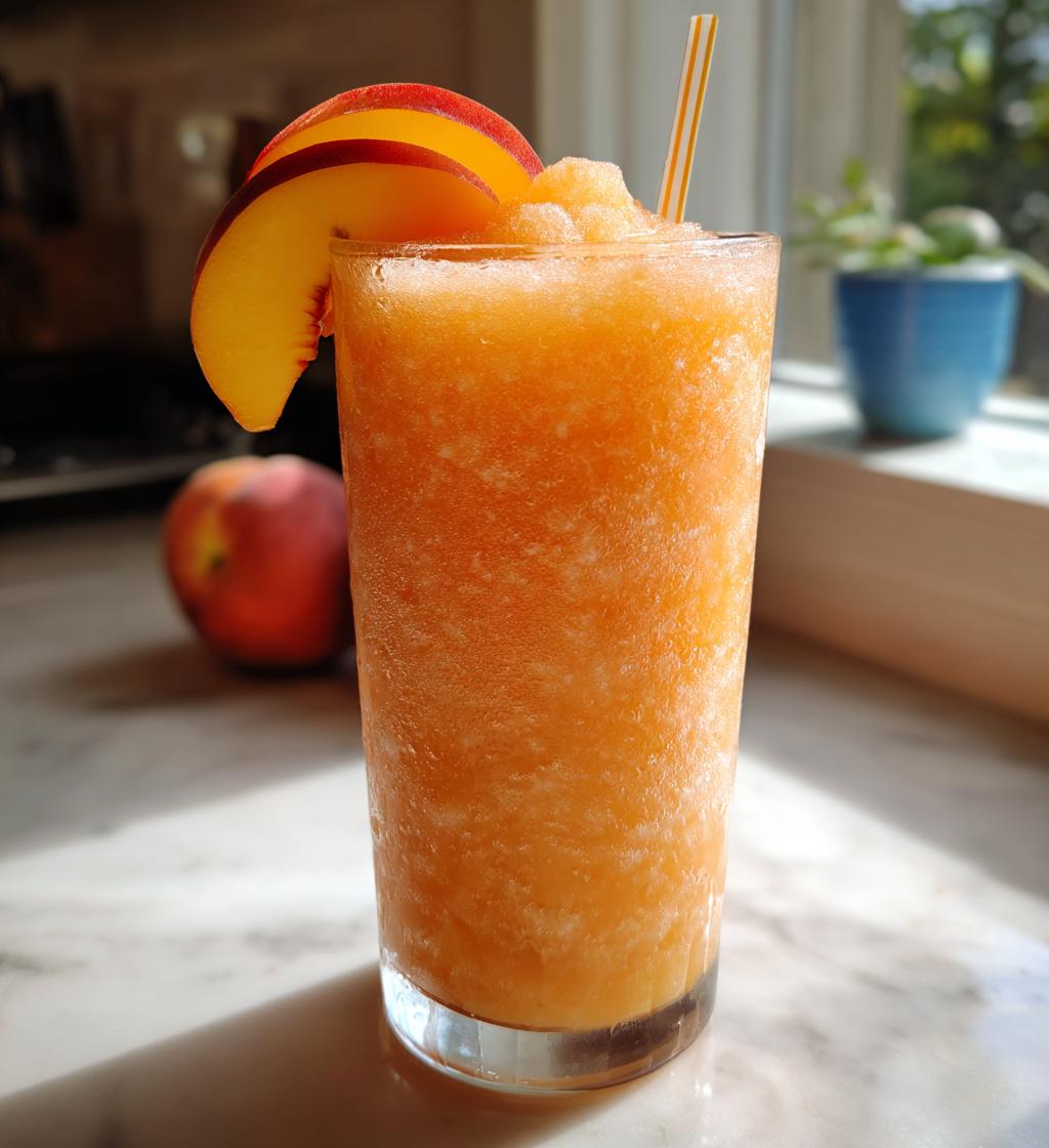 Peach Moscato Wine Slushes