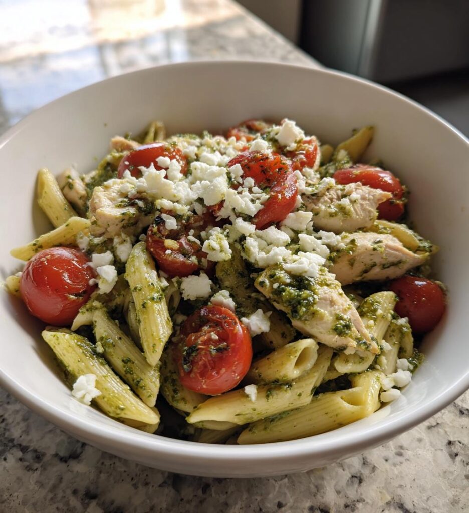 Pesto Chicken Pasta Salad