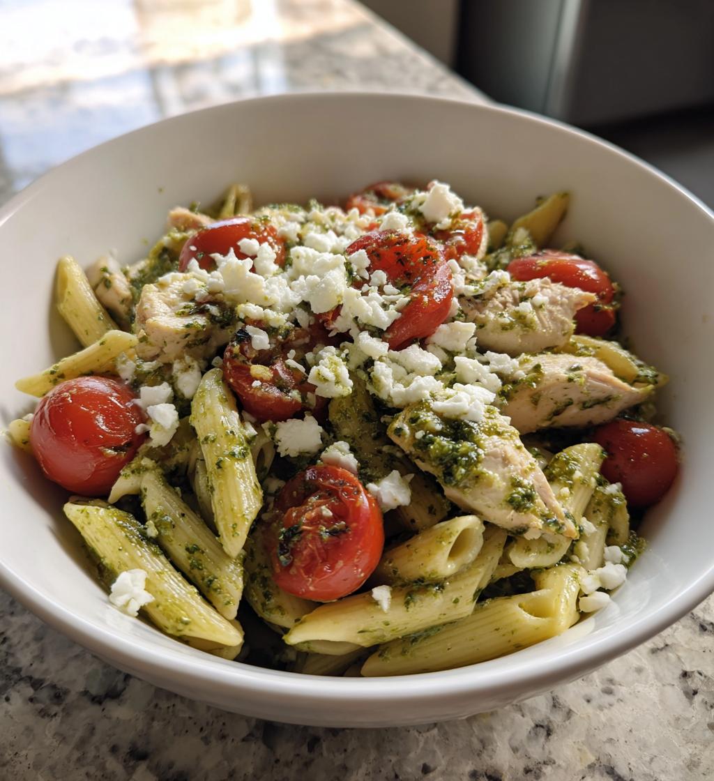 Pesto Chicken Pasta Salad