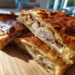 Puff Pasty Chicken Sausage & Bacon Pie