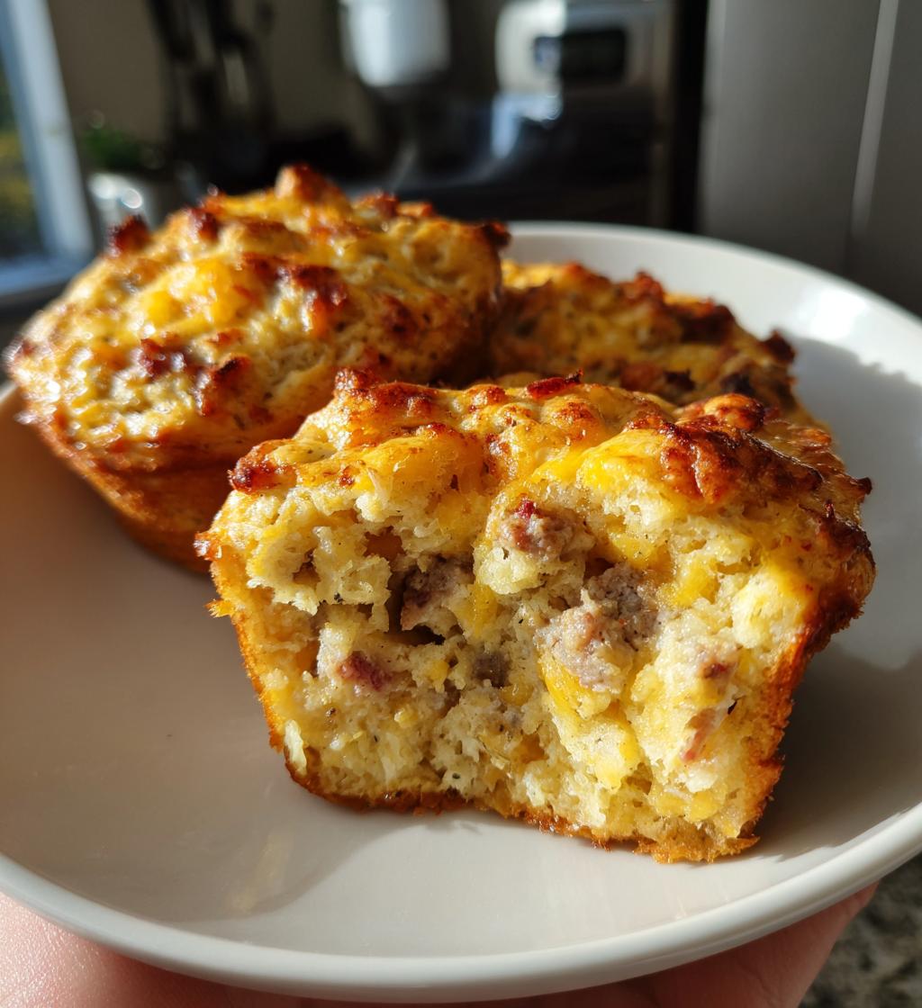 Sausage Cheddar Muffins