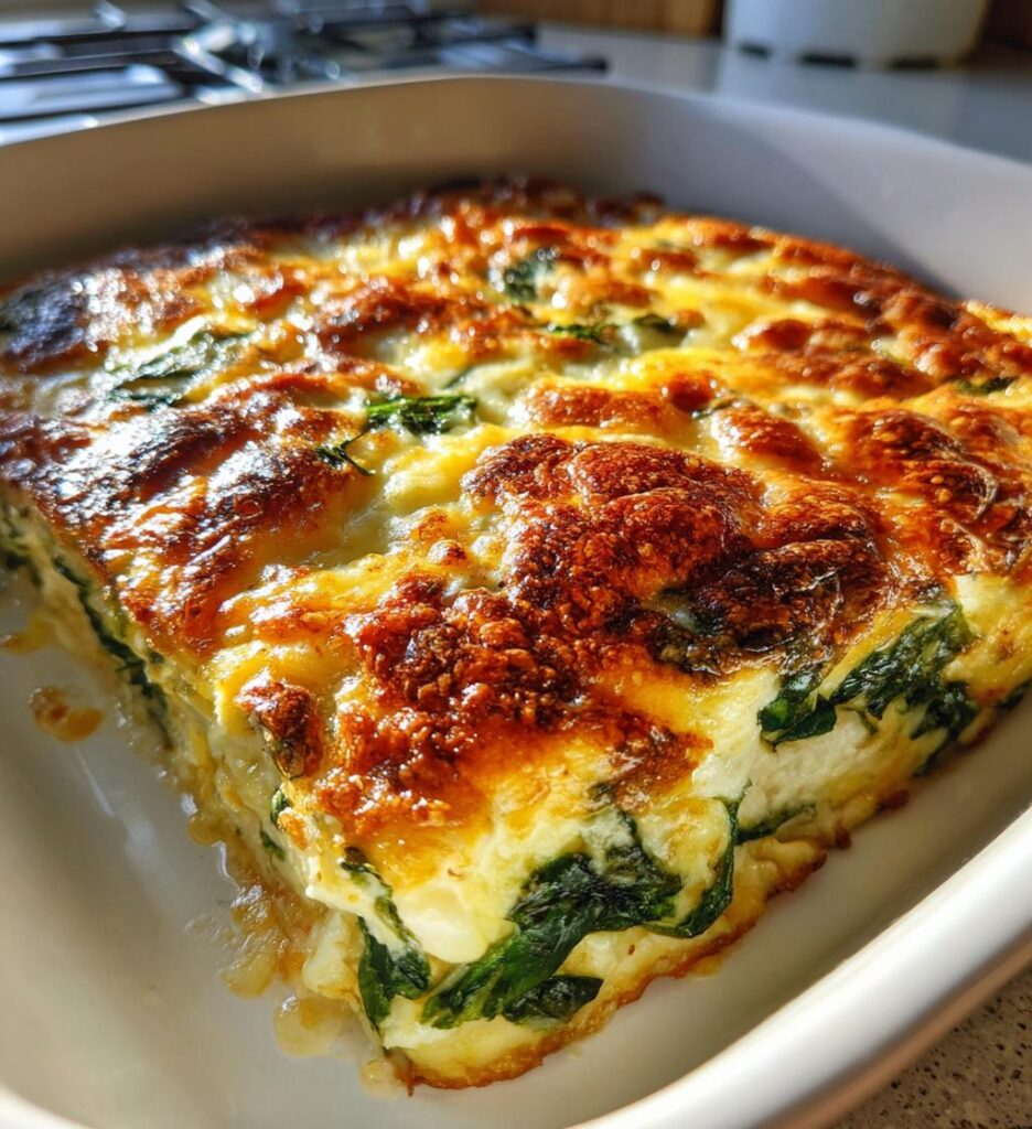 Spinach and Gruyère Breakfast Casserole