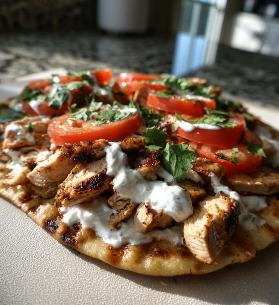 5-Ingredient Chicken Flatbread