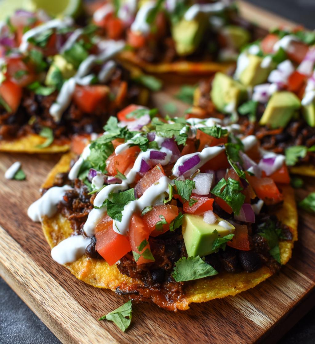 Black Bean Tostadas