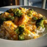 Cheesy Chicken Skillet with Broccoli and Rice