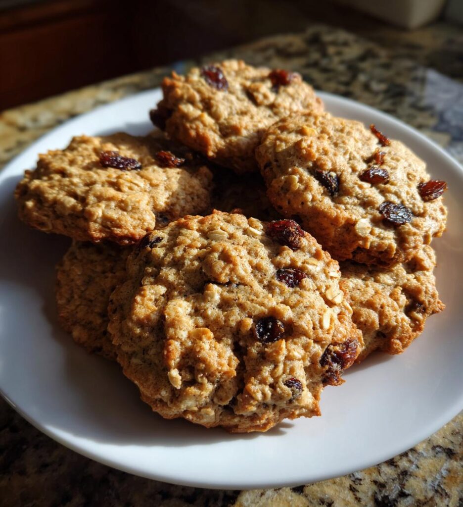 Chewy Oatmeal Raisin Cookies