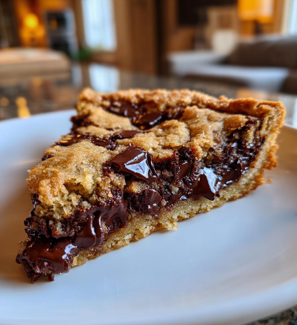Deep Dish Chocolate Chip Cookie Pie