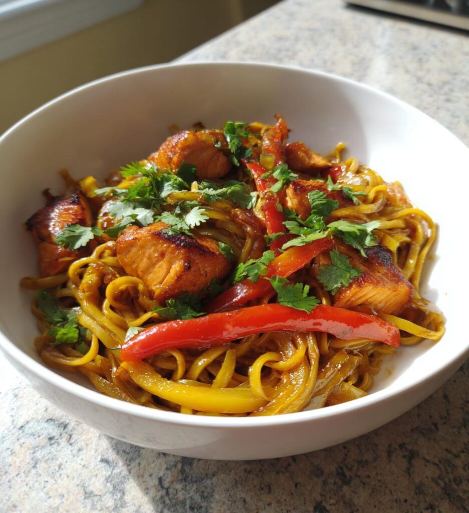 Hoisin Salmon Noodles
