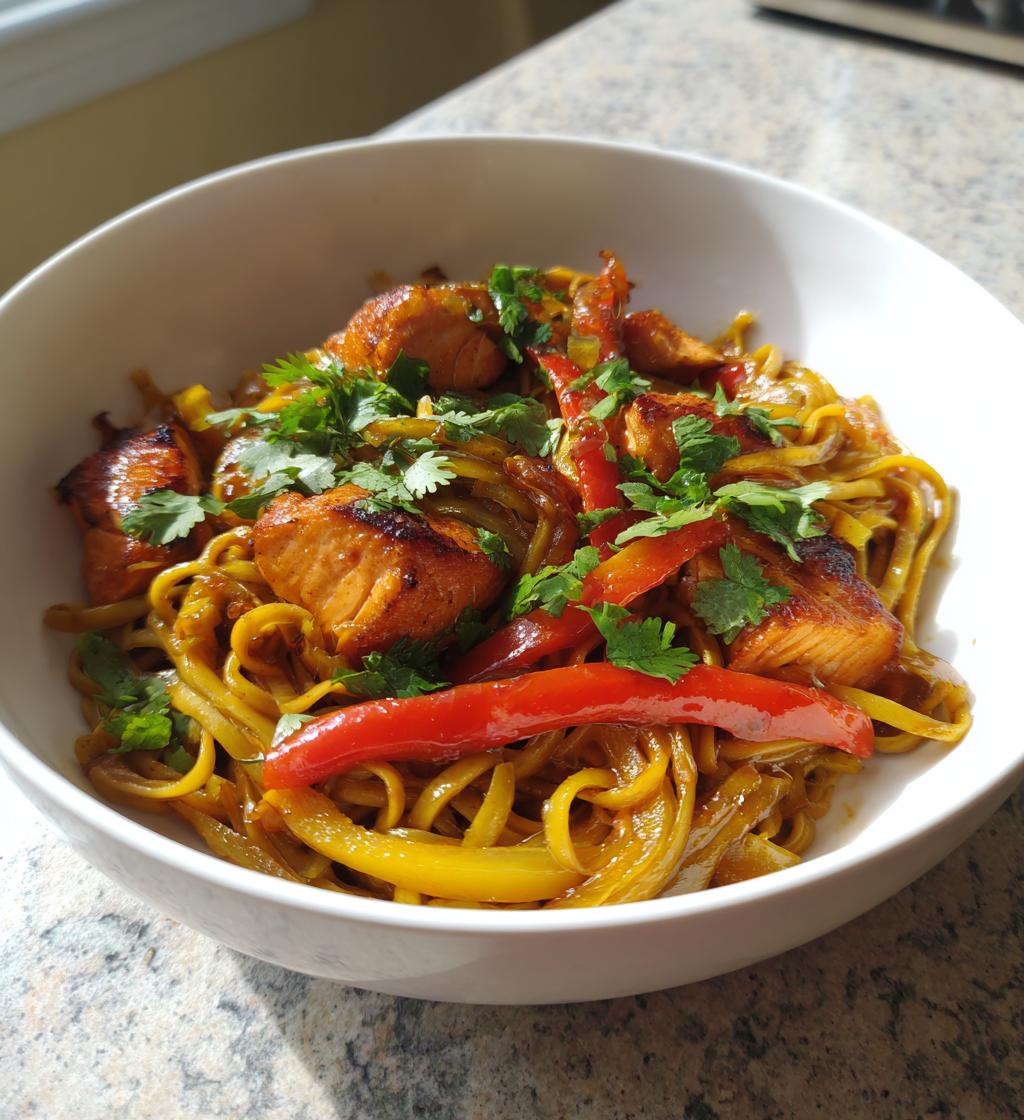 Hoisin Salmon Noodles