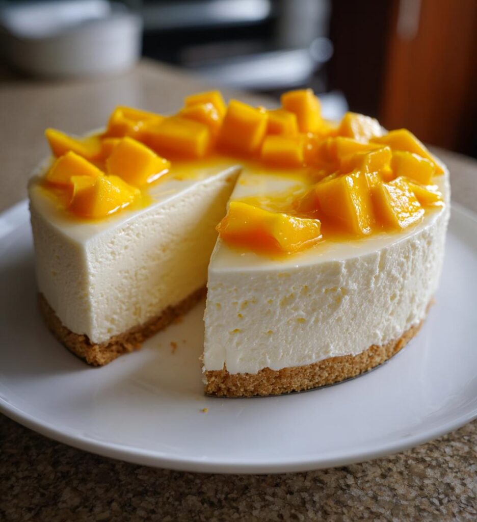 Mango Ice Cream Cake