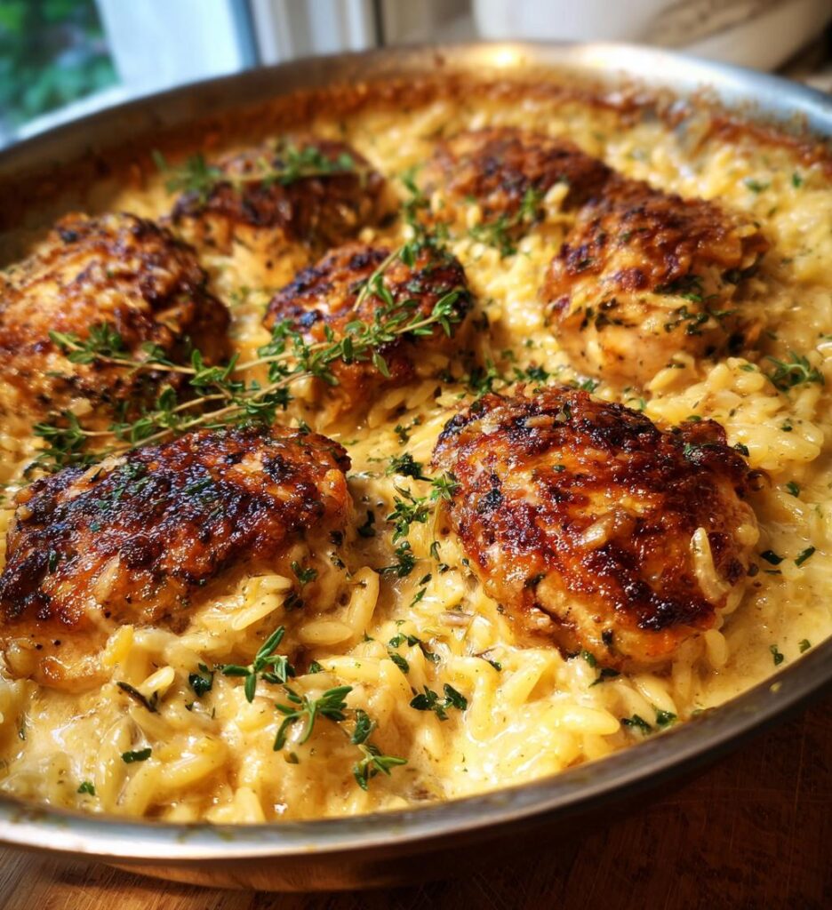 Marry Me Chicken Orzo (One Pot Recipe)