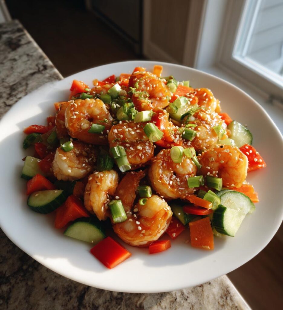 Shrimp Salad with Sesame-Ginger Dressing